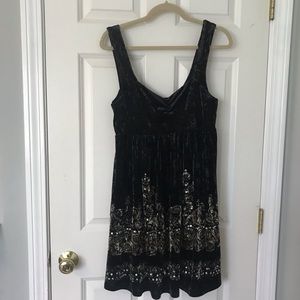 Free People Crushed Velvet Sequin Dress